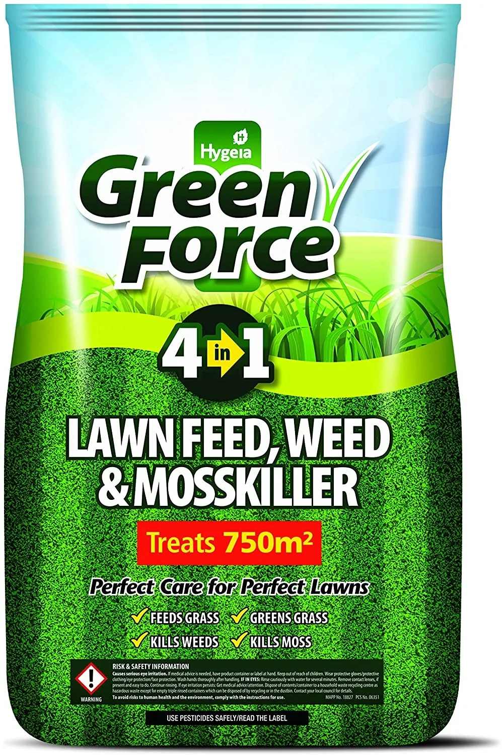 Green Force - Lawn Feed Weed & Mosskiller 15kg