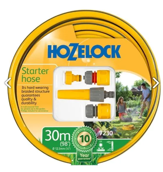 Hozelock - 30Mtr Starter Hose Kit With Sprayer