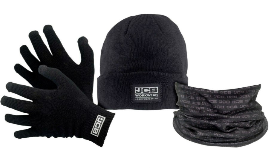 JCB - Workwear Winter Set (Gloves, Hat & Snood)