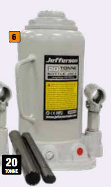 Jefferson - 20 Tonne Bottle Jack - JEFJKBTL20
