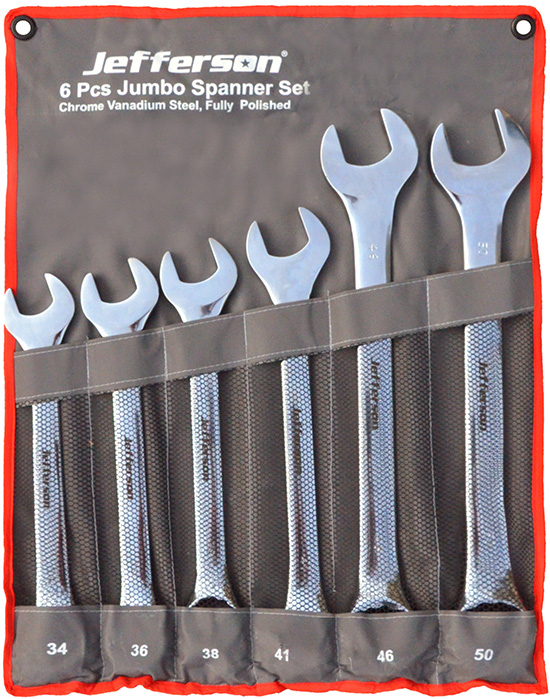 Jefferson - 6 Piece Jumbo Spanner Set (JEFCSS06)