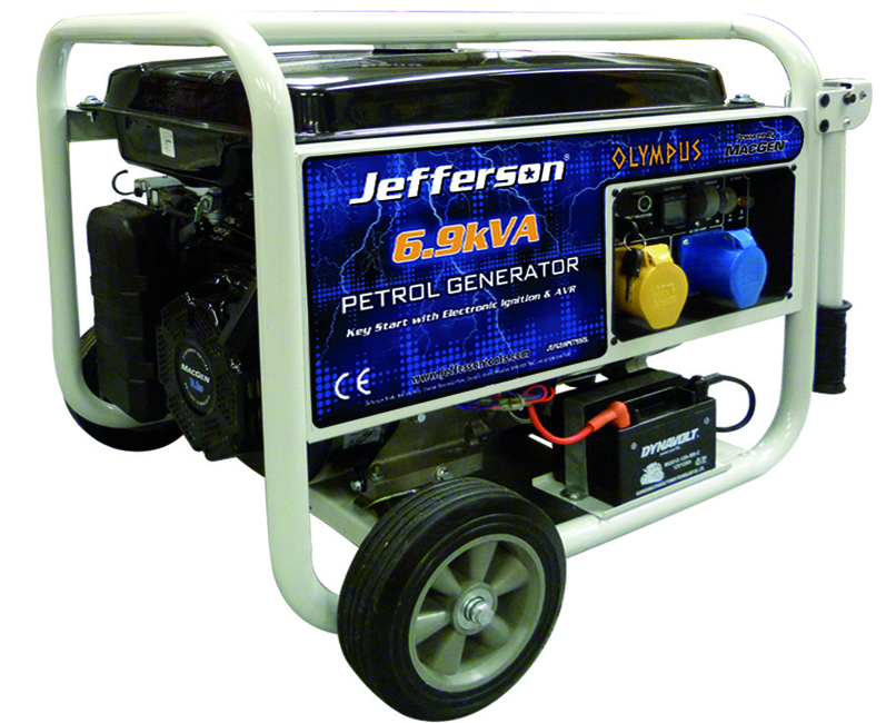 Jefferson Petrol Generator 6.9KVA - (JEFGENPET55EL)