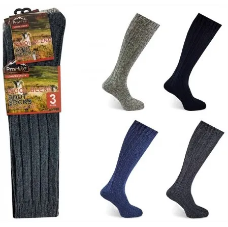 Wool Blend Thermal Boot Sock 3pk (UV1585)