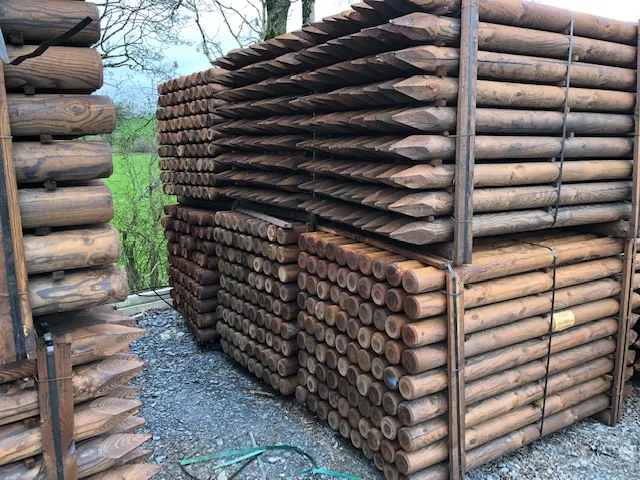 Round Creosote Posts 6Ft x 3 / 80x1800mm