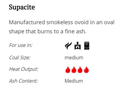 Supacite 1 Tonne - Smokeless NOW - 